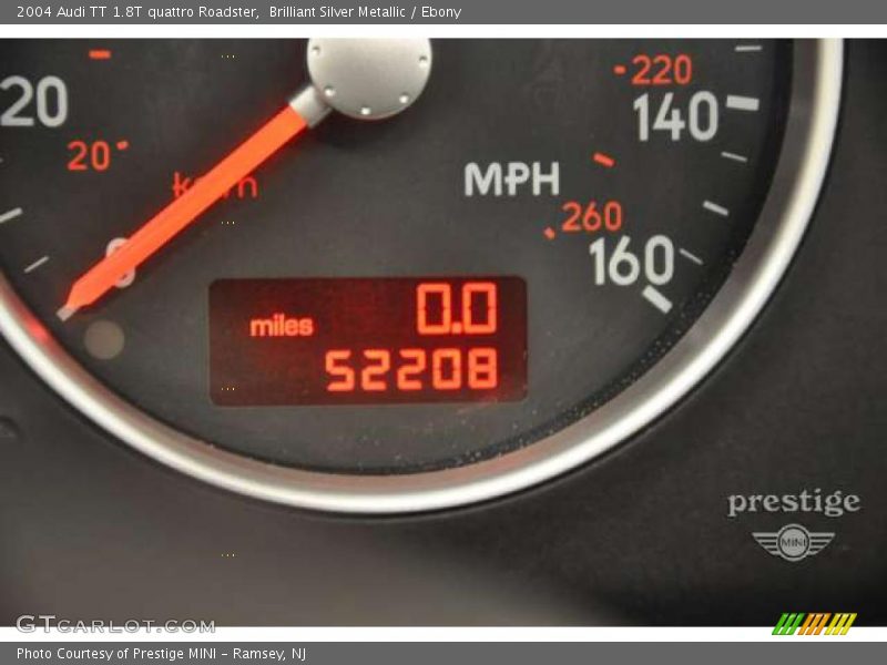 Brilliant Silver Metallic / Ebony 2004 Audi TT 1.8T quattro Roadster