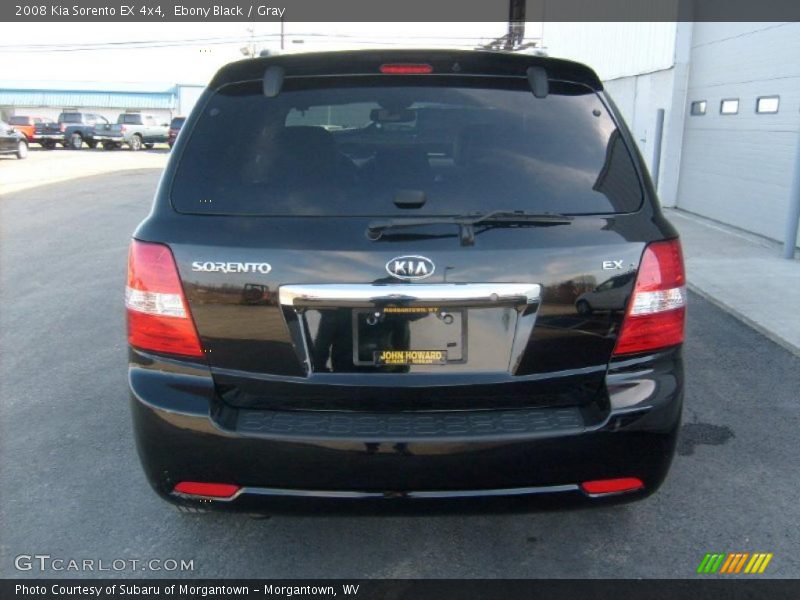 Ebony Black / Gray 2008 Kia Sorento EX 4x4