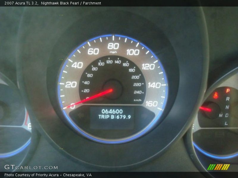 Nighthawk Black Pearl / Parchment 2007 Acura TL 3.2