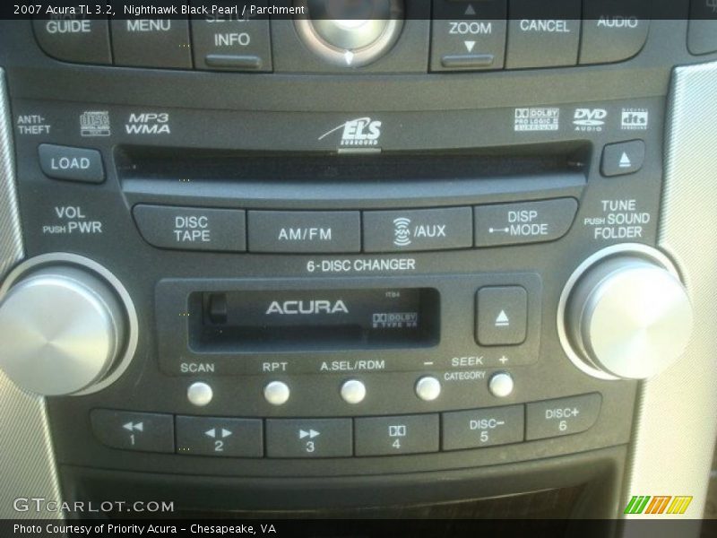 Nighthawk Black Pearl / Parchment 2007 Acura TL 3.2