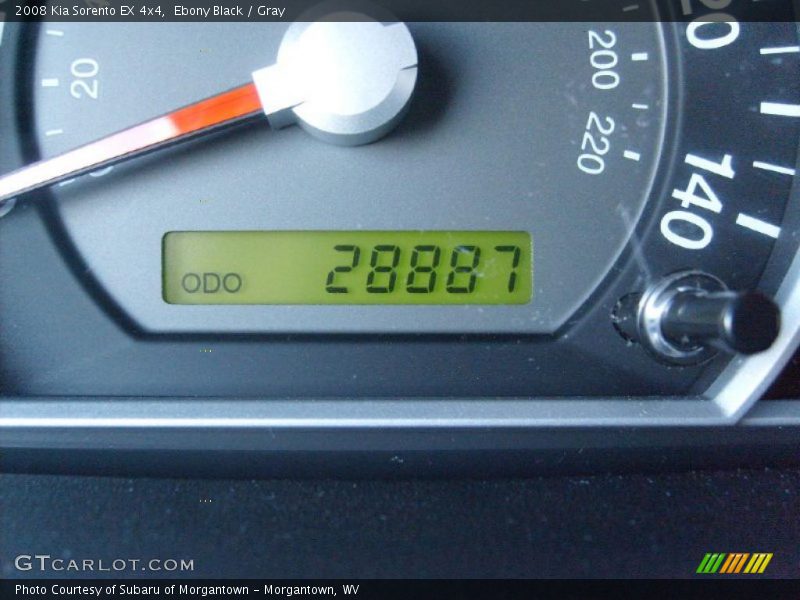 Ebony Black / Gray 2008 Kia Sorento EX 4x4