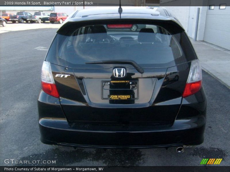 Blackberry Pearl / Sport Black 2009 Honda Fit Sport