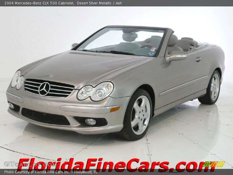 Desert Silver Metallic / Ash 2004 Mercedes-Benz CLK 500 Cabriolet