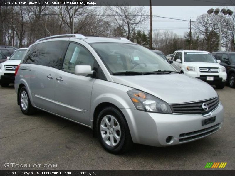 Silver Mist Metallic / Beige 2007 Nissan Quest 3.5 SL
