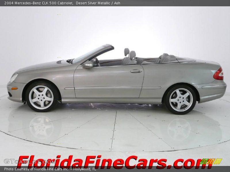Desert Silver Metallic / Ash 2004 Mercedes-Benz CLK 500 Cabriolet