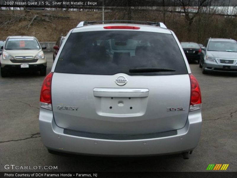 Silver Mist Metallic / Beige 2007 Nissan Quest 3.5 SL
