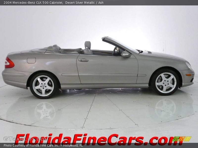 Desert Silver Metallic / Ash 2004 Mercedes-Benz CLK 500 Cabriolet