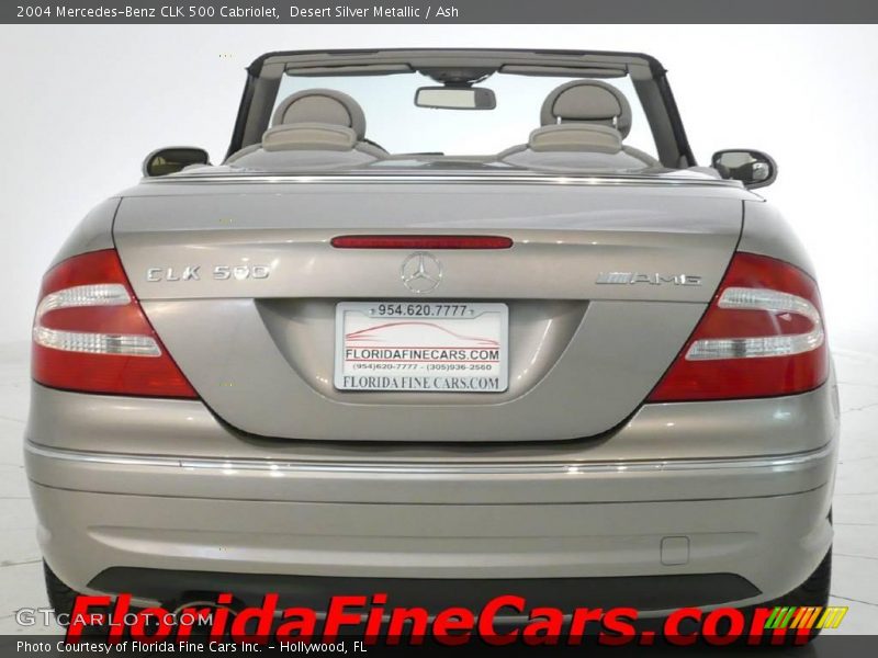 Desert Silver Metallic / Ash 2004 Mercedes-Benz CLK 500 Cabriolet