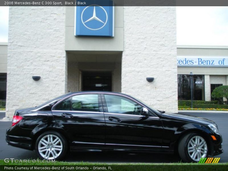 Black / Black 2008 Mercedes-Benz C 300 Sport