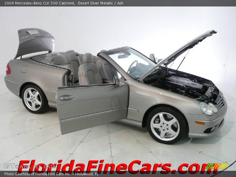 Desert Silver Metallic / Ash 2004 Mercedes-Benz CLK 500 Cabriolet