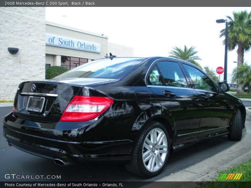 Black / Black 2008 Mercedes-Benz C 300 Sport