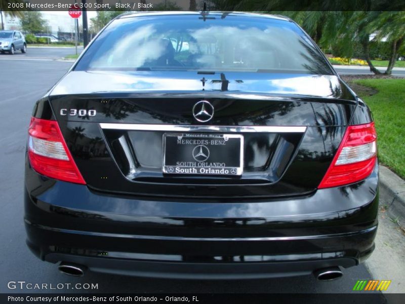 Black / Black 2008 Mercedes-Benz C 300 Sport