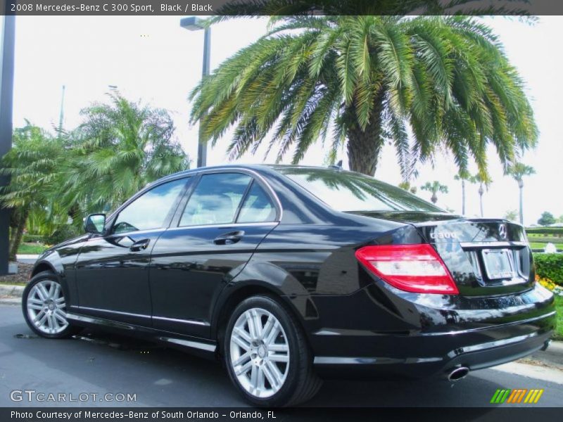 Black / Black 2008 Mercedes-Benz C 300 Sport