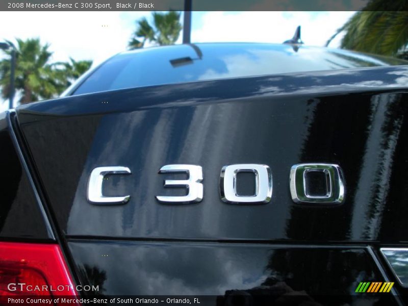 Black / Black 2008 Mercedes-Benz C 300 Sport