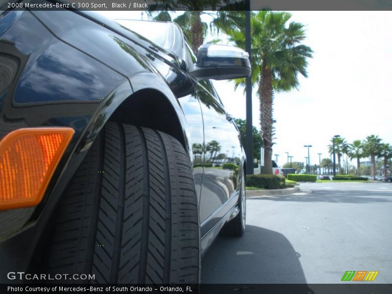 Black / Black 2008 Mercedes-Benz C 300 Sport