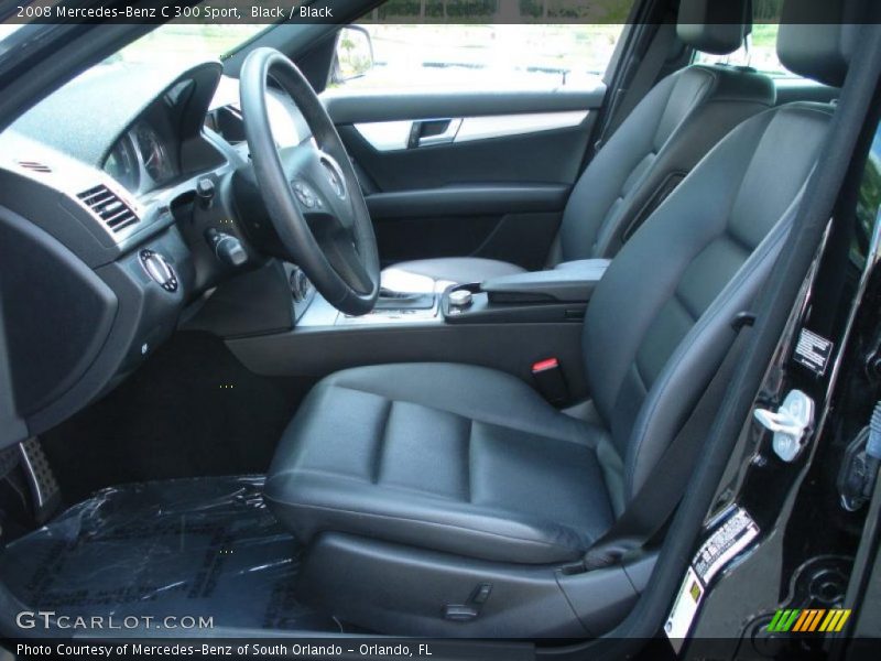 Black / Black 2008 Mercedes-Benz C 300 Sport
