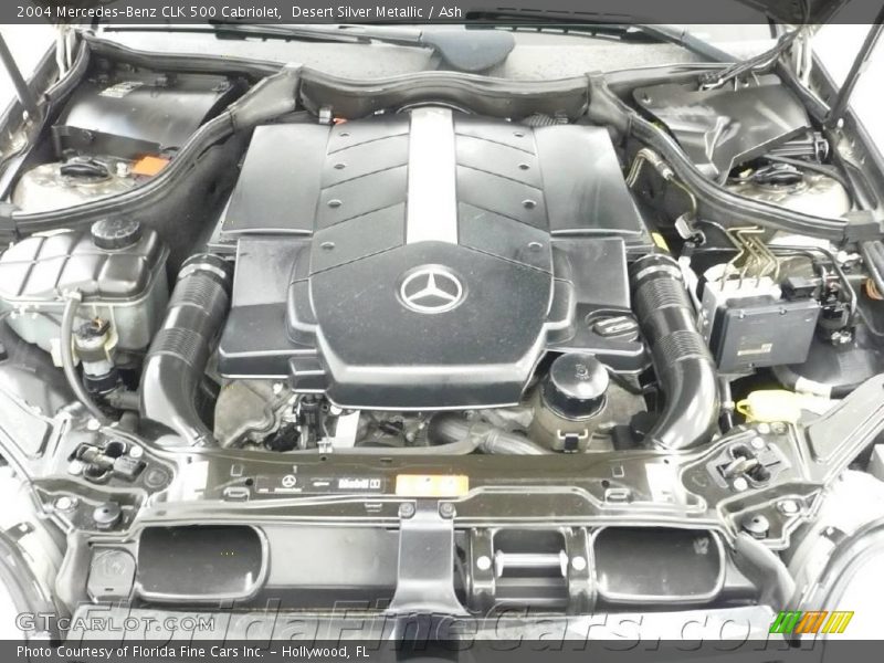 Desert Silver Metallic / Ash 2004 Mercedes-Benz CLK 500 Cabriolet