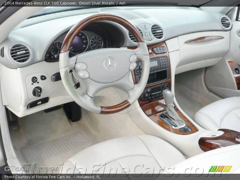 Desert Silver Metallic / Ash 2004 Mercedes-Benz CLK 500 Cabriolet
