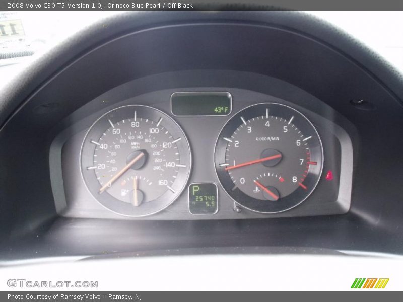  2008 C30 T5 Version 1.0 T5 Version 1.0 Gauges