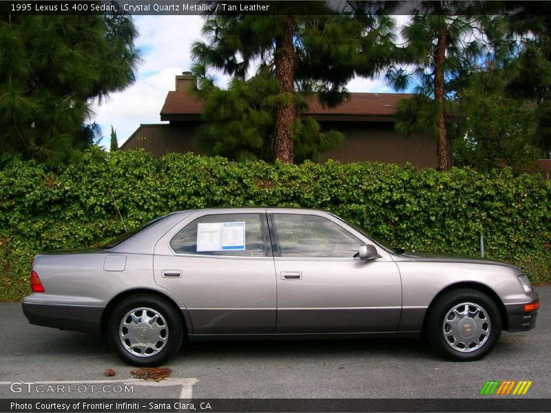 Crystal Quartz Metallic / Tan Leather 1995 Lexus LS 400 Sedan