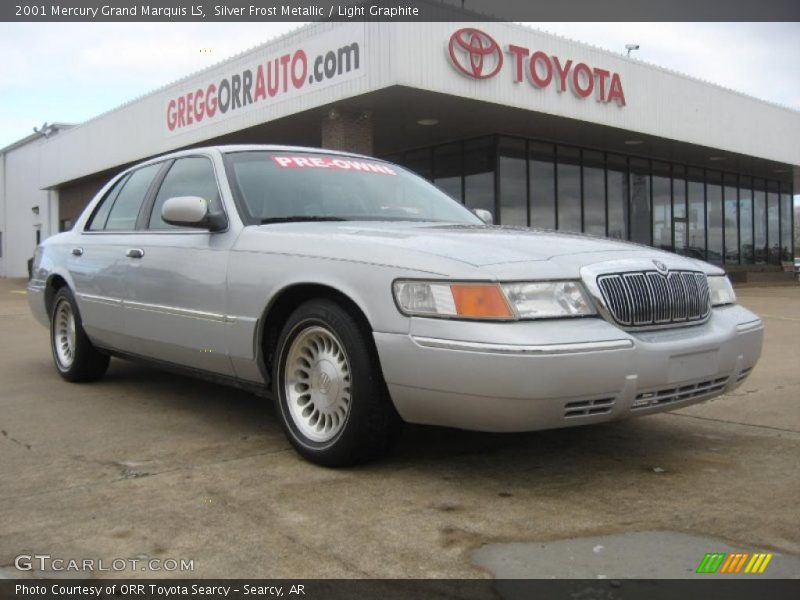 Silver Frost Metallic / Light Graphite 2001 Mercury Grand Marquis LS