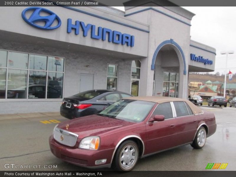 Crimson Pearl / Oatmeal 2002 Cadillac DeVille Sedan