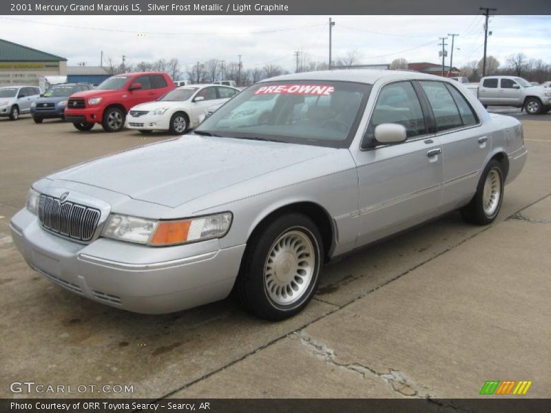Silver Frost Metallic / Light Graphite 2001 Mercury Grand Marquis LS