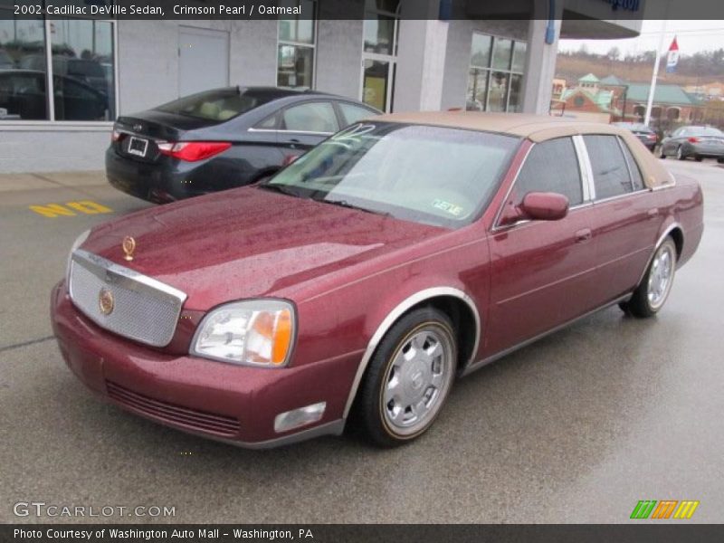 Crimson Pearl / Oatmeal 2002 Cadillac DeVille Sedan
