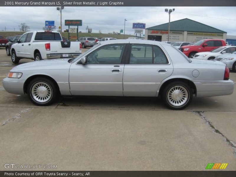 Silver Frost Metallic / Light Graphite 2001 Mercury Grand Marquis LS