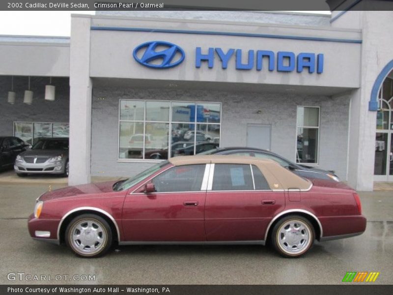 Crimson Pearl / Oatmeal 2002 Cadillac DeVille Sedan