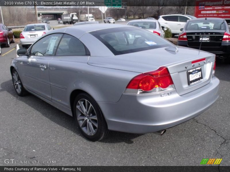 Electric Silver Metallic / Off Black 2010 Volvo C70 T5