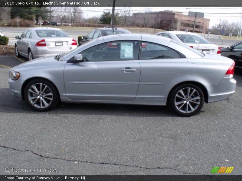 Electric Silver Metallic / Off Black 2010 Volvo C70 T5