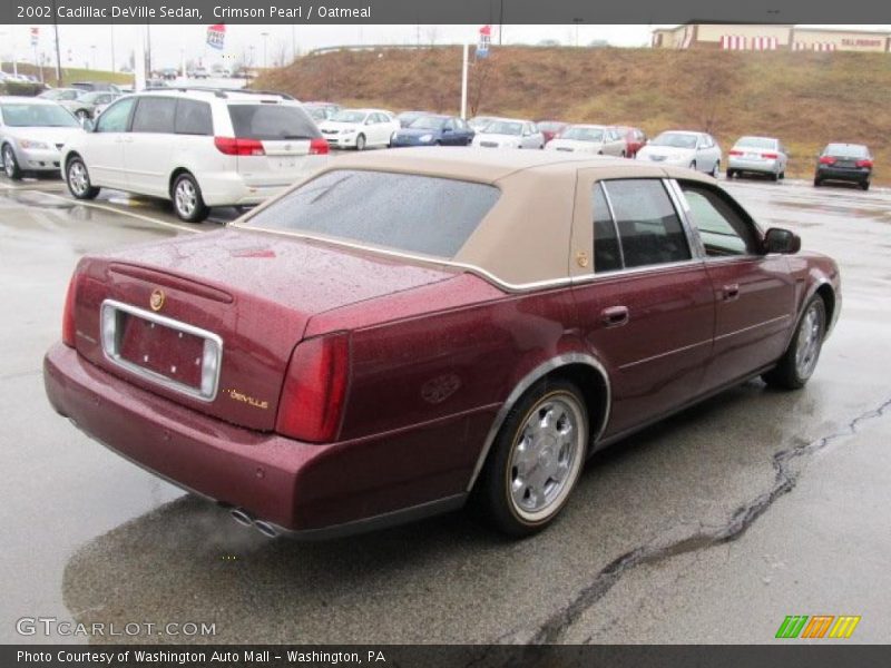 Crimson Pearl / Oatmeal 2002 Cadillac DeVille Sedan