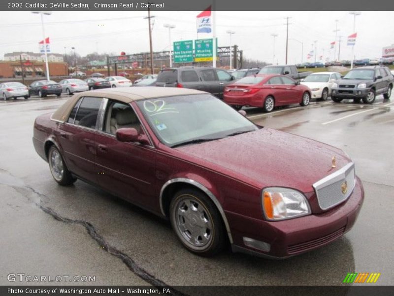 Crimson Pearl / Oatmeal 2002 Cadillac DeVille Sedan