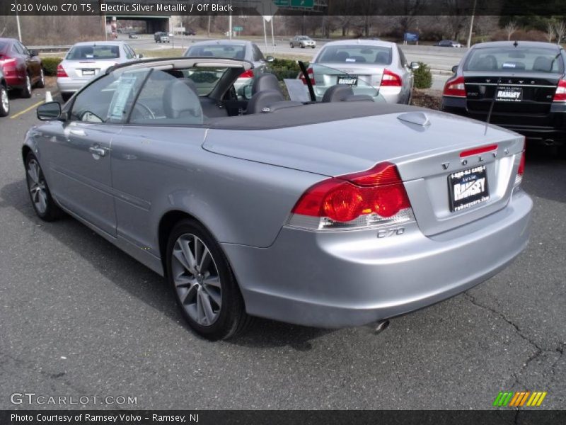 Electric Silver Metallic / Off Black 2010 Volvo C70 T5