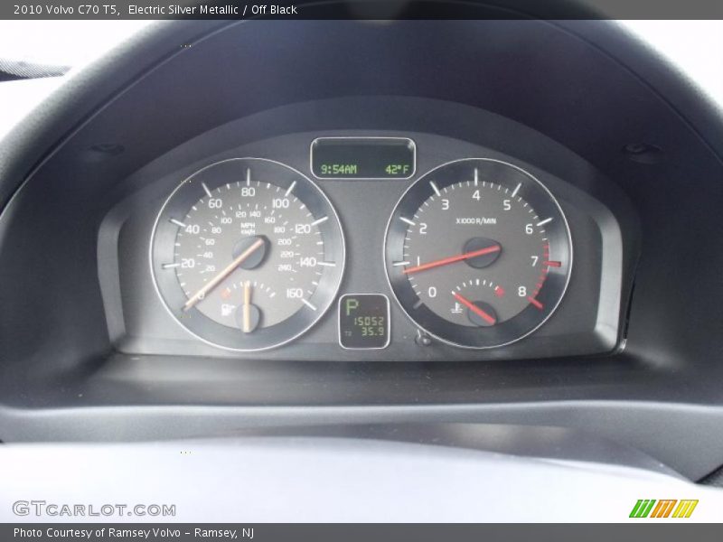 Electric Silver Metallic / Off Black 2010 Volvo C70 T5