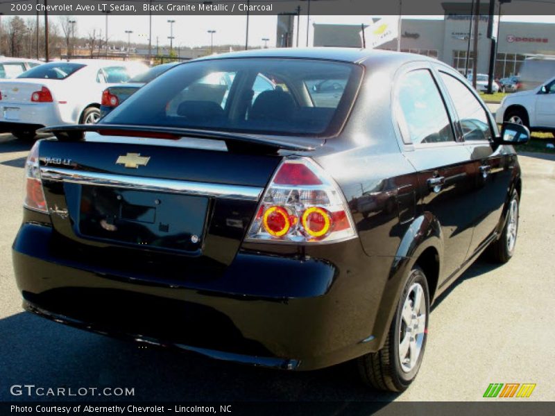 Black Granite Metallic / Charcoal 2009 Chevrolet Aveo LT Sedan