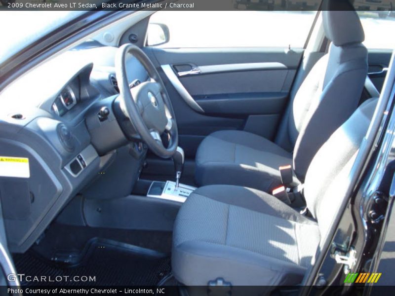 Black Granite Metallic / Charcoal 2009 Chevrolet Aveo LT Sedan