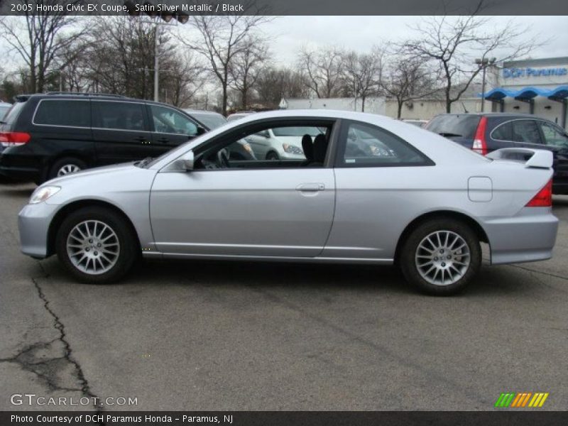 Satin Silver Metallic / Black 2005 Honda Civic EX Coupe