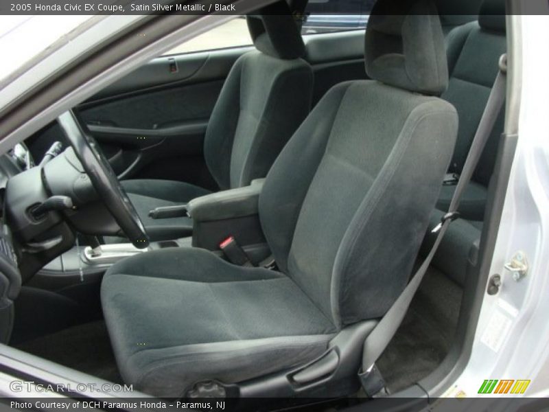 Satin Silver Metallic / Black 2005 Honda Civic EX Coupe