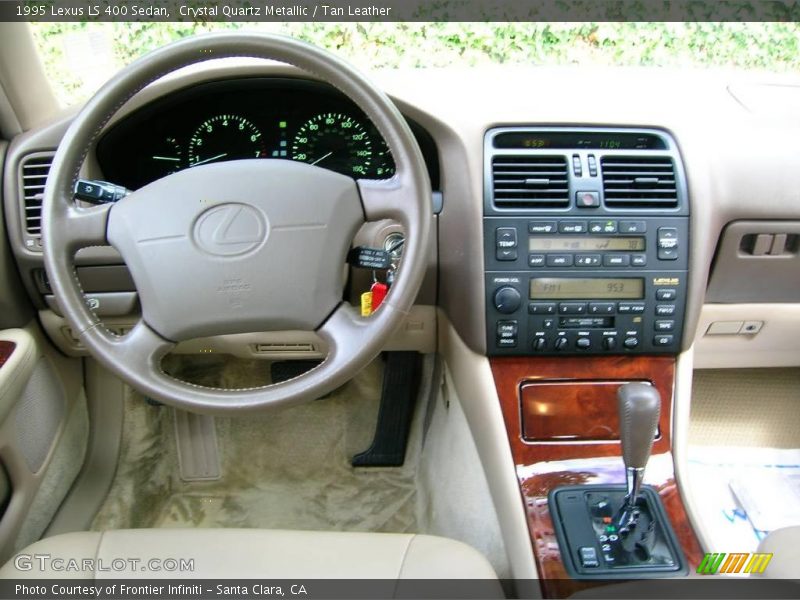 Crystal Quartz Metallic / Tan Leather 1995 Lexus LS 400 Sedan