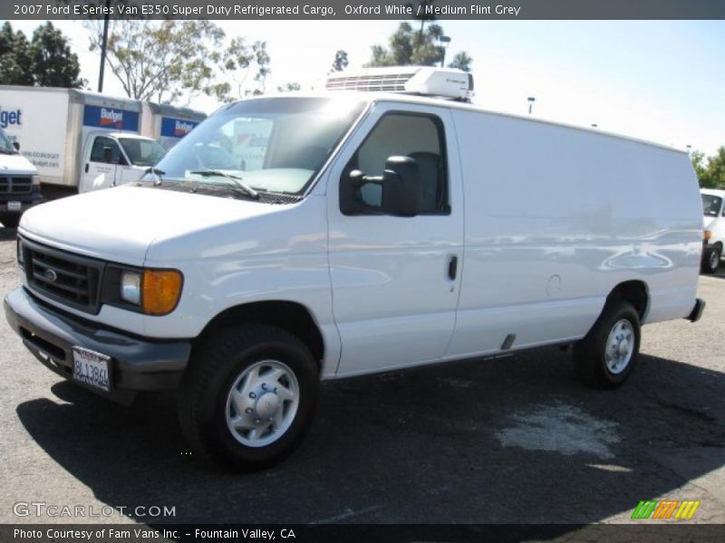 Oxford White / Medium Flint Grey 2007 Ford E Series Van E350 Super Duty Refrigerated Cargo