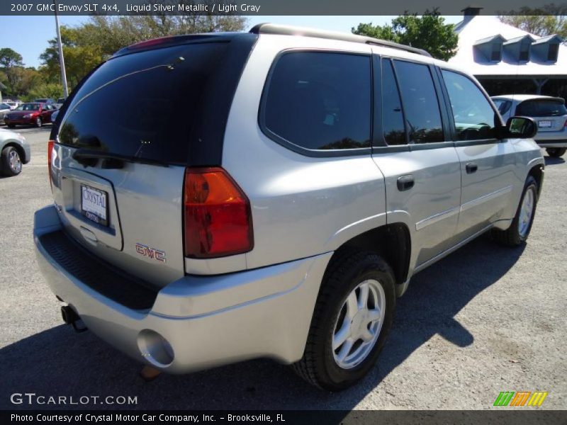 Liquid Silver Metallic / Light Gray 2007 GMC Envoy SLT 4x4