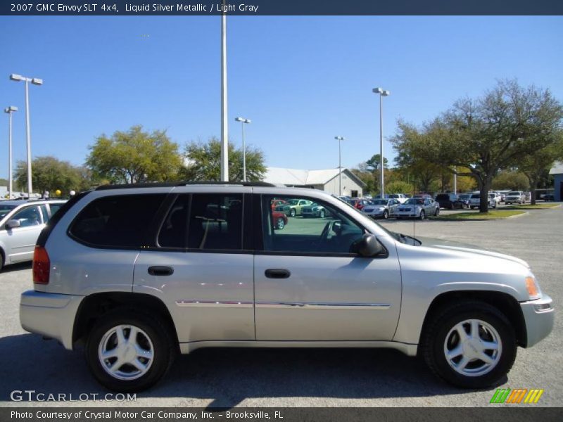 Liquid Silver Metallic / Light Gray 2007 GMC Envoy SLT 4x4