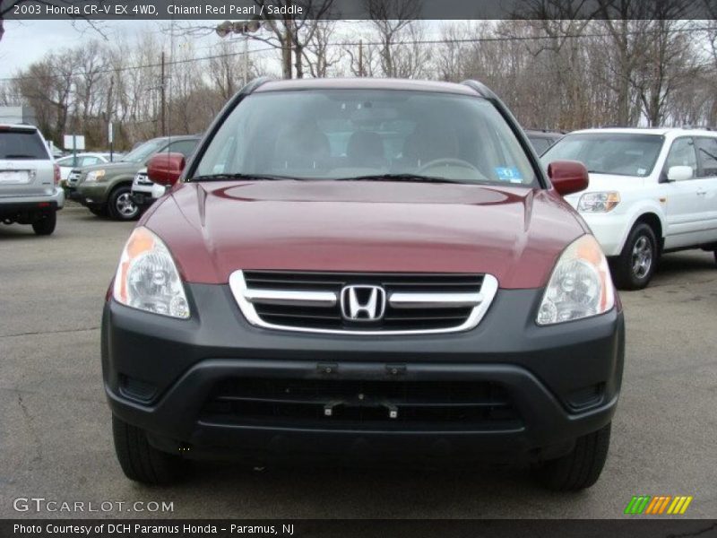 Chianti Red Pearl / Saddle 2003 Honda CR-V EX 4WD
