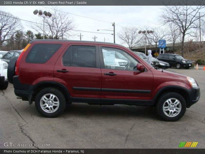 Chianti Red Pearl / Saddle 2003 Honda CR-V EX 4WD