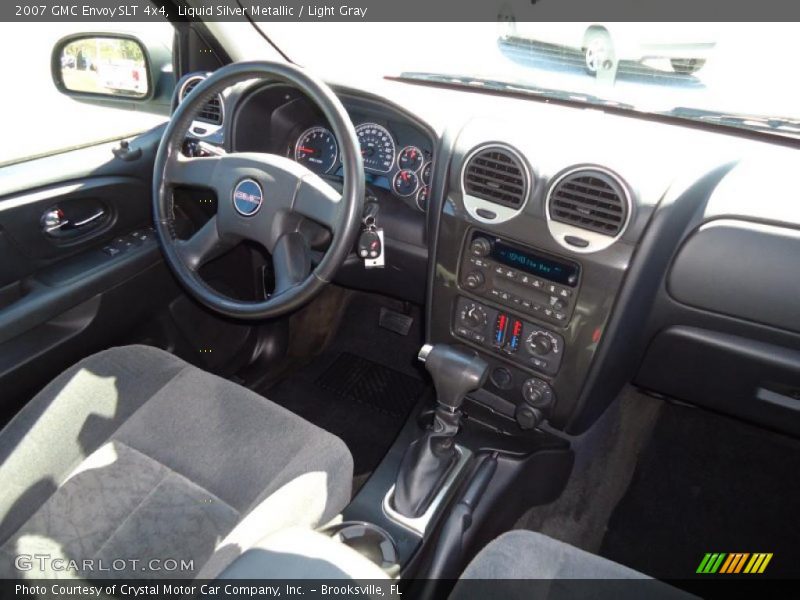 Liquid Silver Metallic / Light Gray 2007 GMC Envoy SLT 4x4