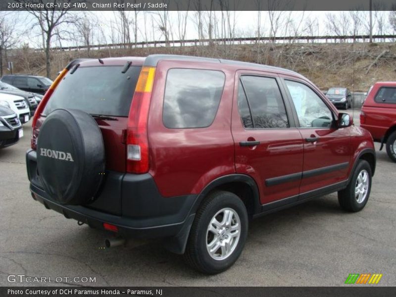 Chianti Red Pearl / Saddle 2003 Honda CR-V EX 4WD