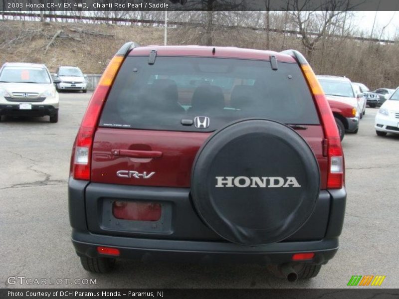 Chianti Red Pearl / Saddle 2003 Honda CR-V EX 4WD