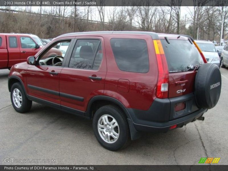 Chianti Red Pearl / Saddle 2003 Honda CR-V EX 4WD